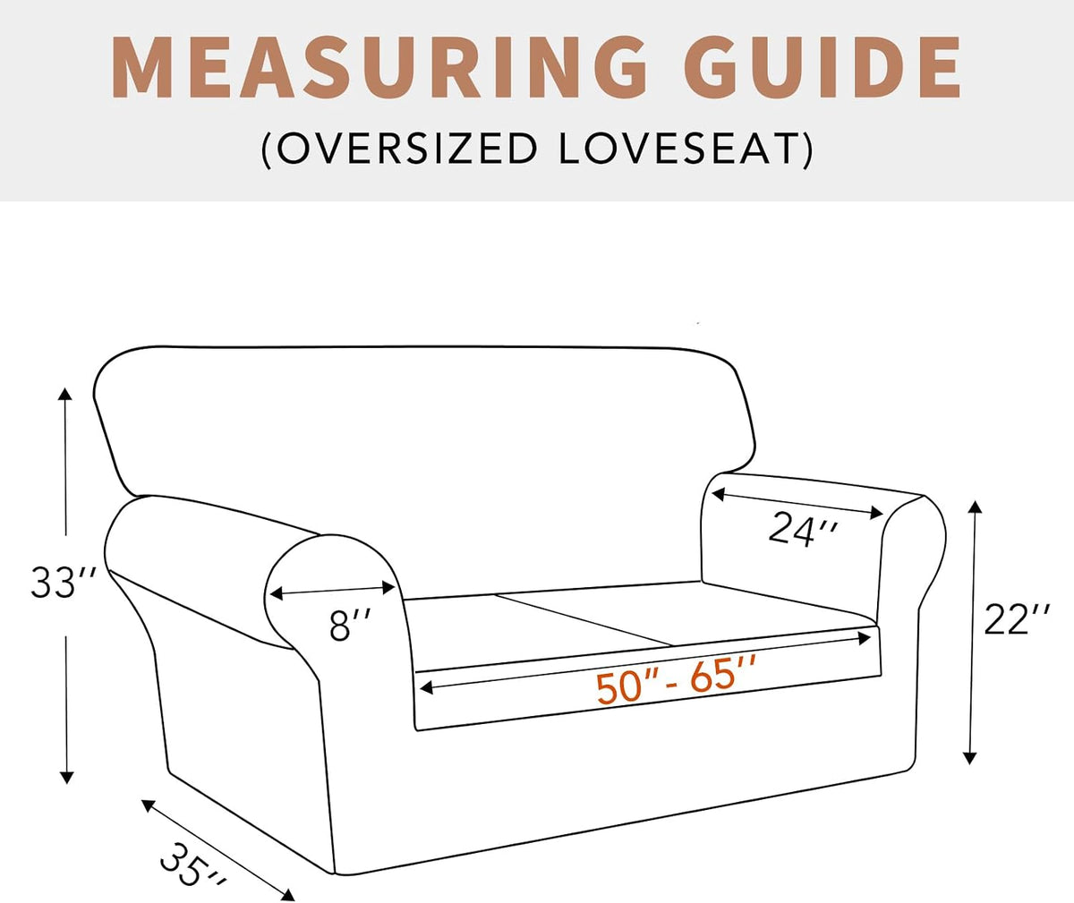100% Waterproof Couch Cover, 3 Cushion Couch Slipcover for Sofa