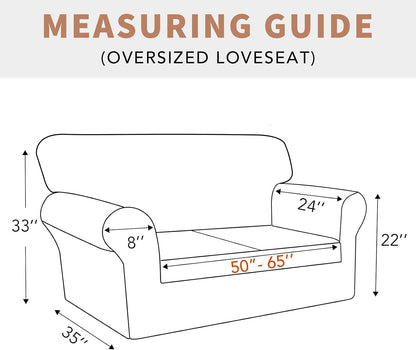 100% Waterproof Couch Cover, 3 Cushion Couch Slipcover for Sofa