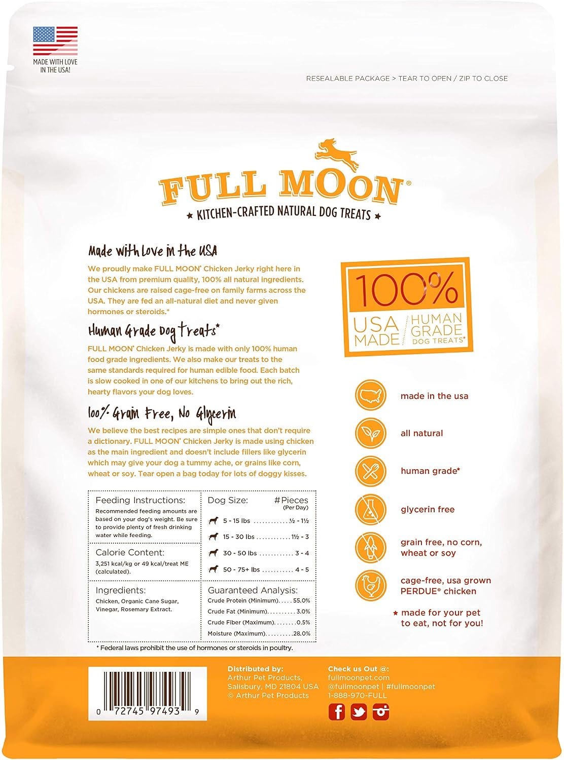 Full Moon® Chicken Jerky Dog Treats 12 oz