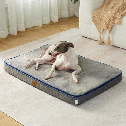 Orthopedic Memory Foam XXL Dog Bed - 6" Thick Beds for Extra Large Sized Dog - Waterproof Removable Washable Cover & Wrap-Around Zipper - Ultimate Comfort & Easy Maintenance, Dary Grey