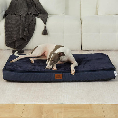 Orthopedic Memory Foam XXL Dog Bed - 6" Thick Beds for Extra Large Sized Dog - Waterproof Removable Washable Cover & Wrap-Around Zipper - Ultimate Comfort & Easy Maintenance, Dary Grey