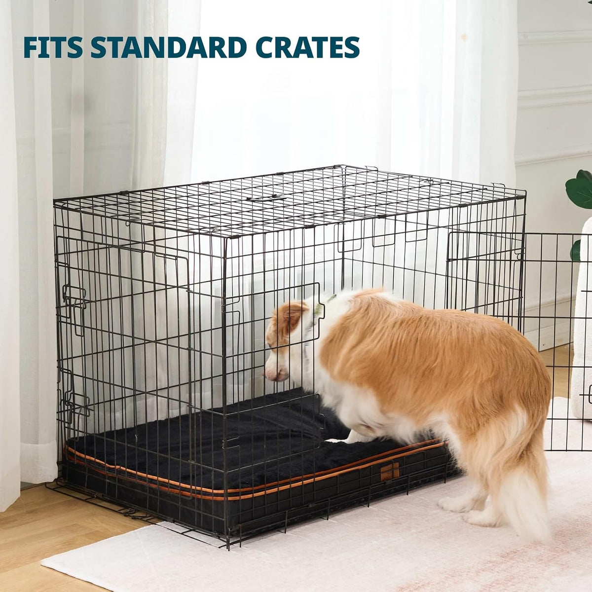 Orthopedic Memory Foam XXL Dog Bed - 6" Thick Beds for Extra Large Sized Dog - Waterproof Removable Washable Cover & Wrap-Around Zipper - Ultimate Comfort & Easy Maintenance, Dary Grey