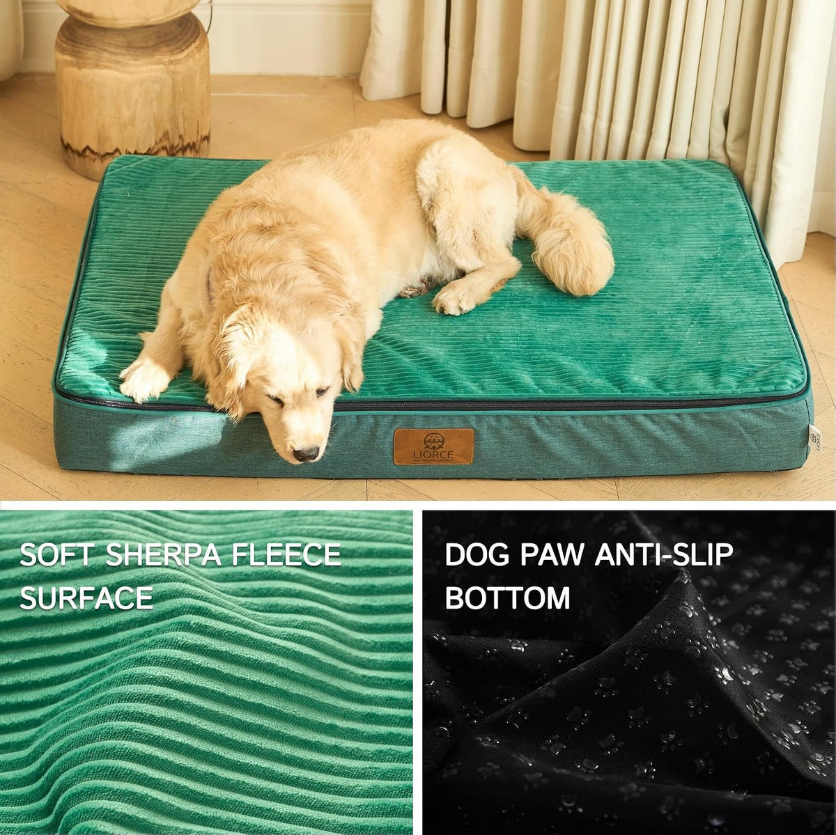 Orthopedic Memory Foam XXL Dog Bed - 6" Thick Beds for Extra Large Sized Dog - Waterproof Removable Washable Cover & Wrap-Around Zipper - Ultimate Comfort & Easy Maintenance, Dary Grey