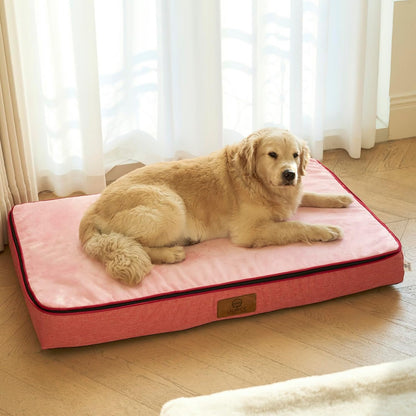 Orthopedic Memory Foam XXL Dog Bed - 6" Thick Beds for Extra Large Sized Dog - Waterproof Removable Washable Cover & Wrap-Around Zipper - Ultimate Comfort & Easy Maintenance, Dary Grey