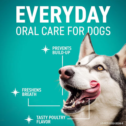 Dental Chews for Dogs, Oral Care and Hygiene Chews (Small Dogs, 10-24 lbs.) Blue Pouch