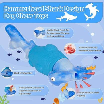 Dog Toys for Aggressive Chewers, Squeaky Tough Chew Toys