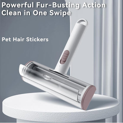 Pet Hair Remover, Lint Brush- Reusable Lint Roller for Cat & Dog Hair on Couch, Carpet, Rugs & Bedding- Portable, Eco-Friendly, No Need for Lint Roller Refills (Gray & White)