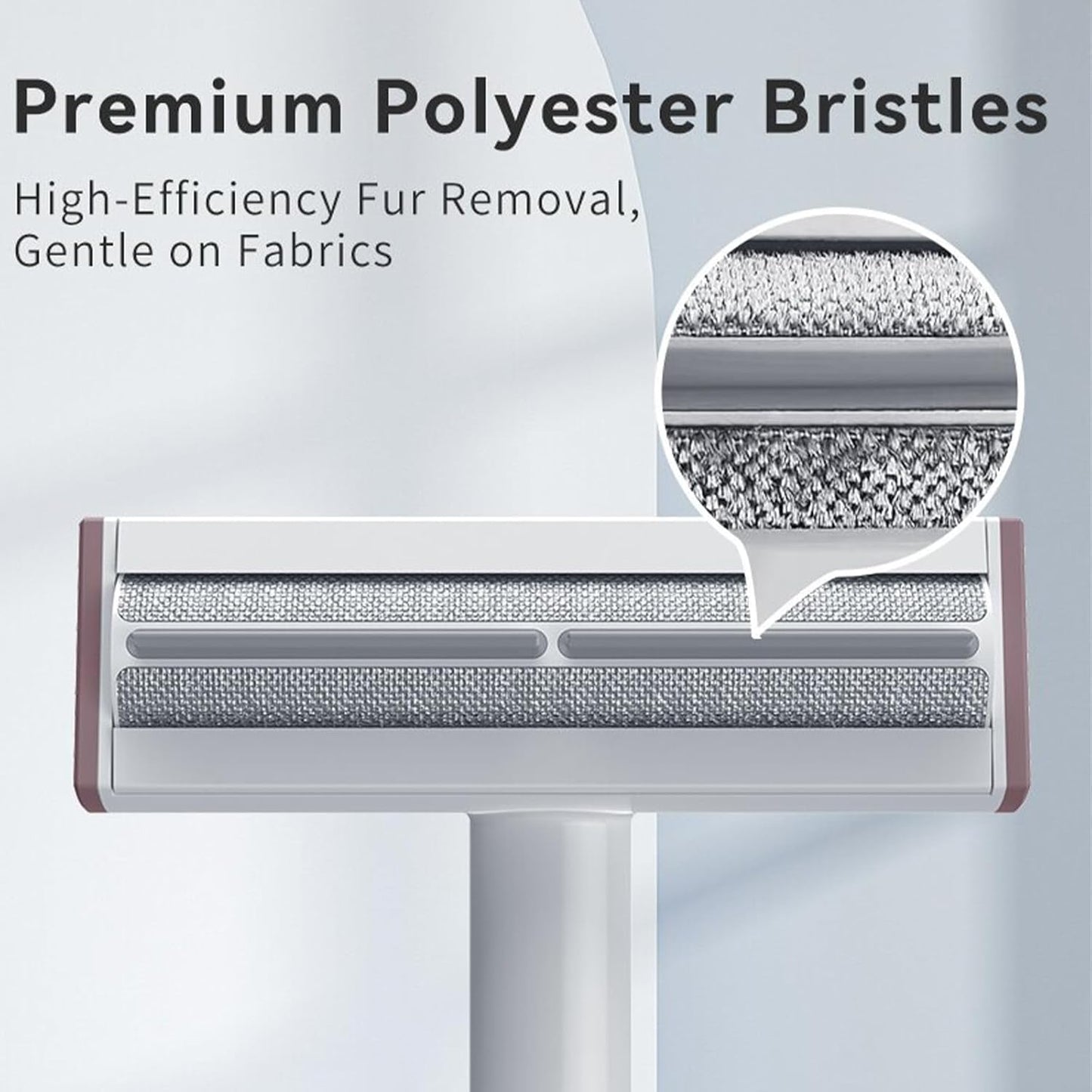 Pet Hair Remover, Lint Brush- Reusable Lint Roller for Cat & Dog Hair on Couch, Carpet, Rugs & Bedding- Portable, Eco-Friendly, No Need for Lint Roller Refills (Gray & White)