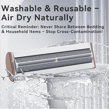 Pet Hair Remover, Lint Brush- Reusable Lint Roller for Cat & Dog Hair on Couch, Carpet, Rugs & Bedding- Portable, Eco-Friendly, No Need for Lint Roller Refills (Gray & White)