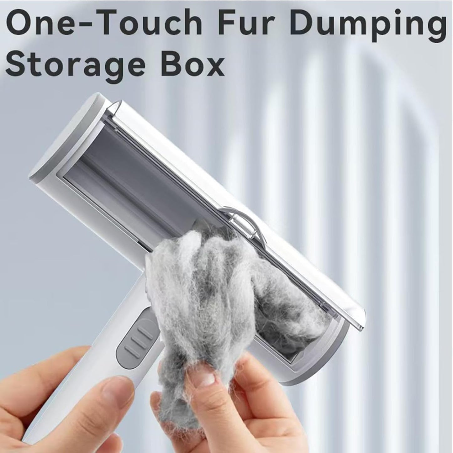 Pet Hair Remover, Lint Brush- Reusable Lint Roller for Cat & Dog Hair on Couch, Carpet, Rugs & Bedding- Portable, Eco-Friendly, No Need for Lint Roller Refills (Gray & White)