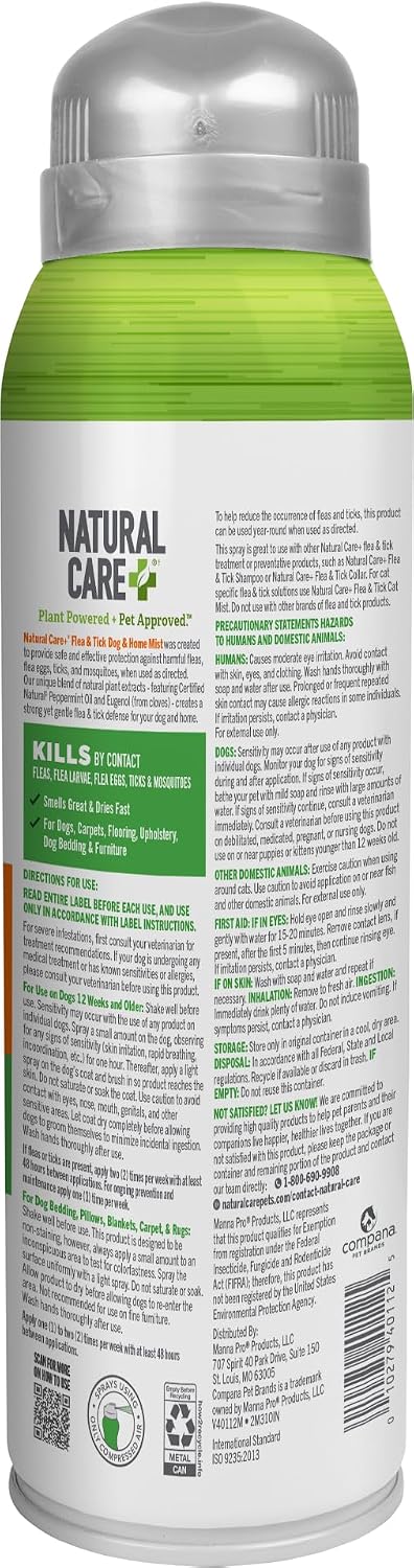 Flea & Tick Spray for Dogs, Flea & Tick Treatment, 14oz