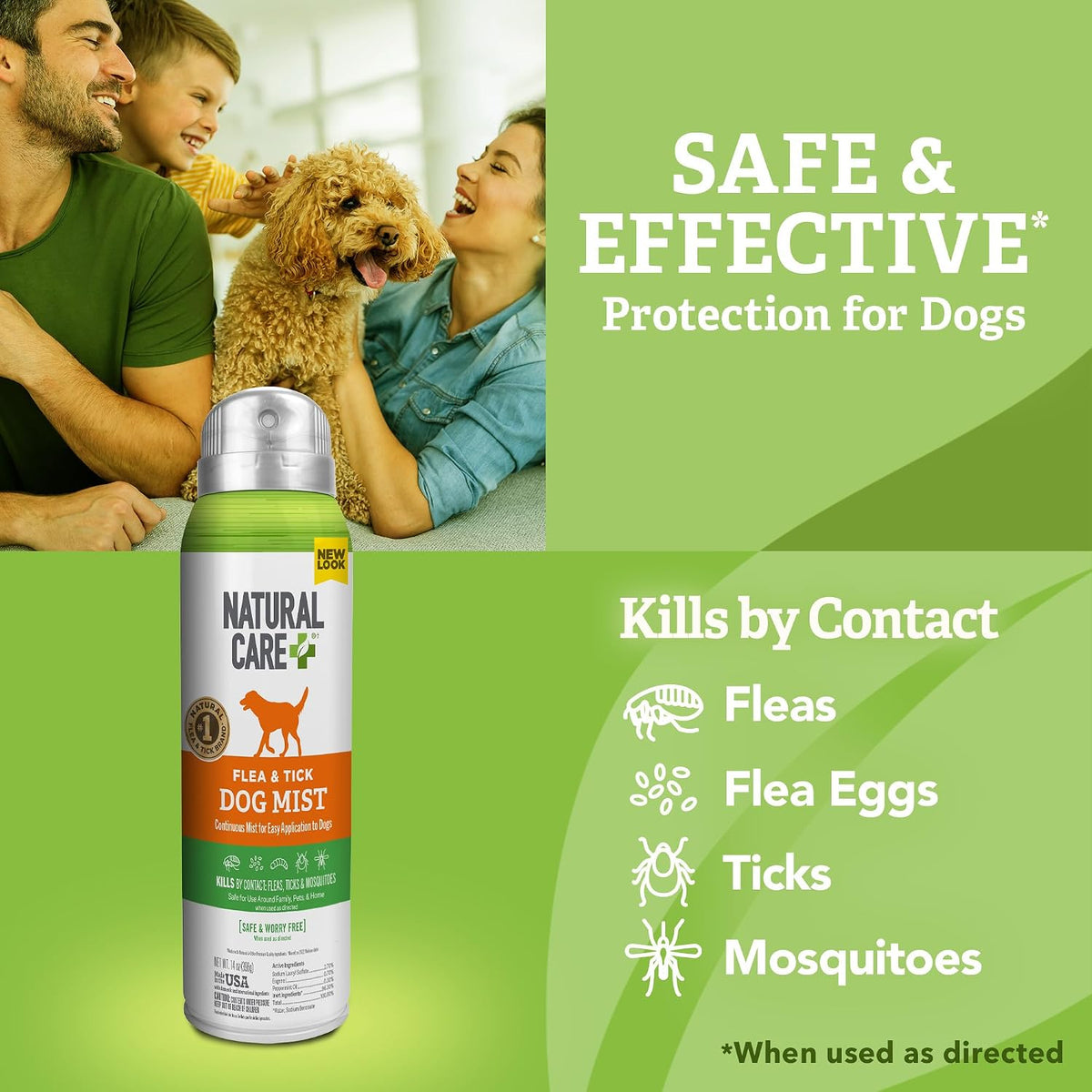 Flea & Tick Spray for Dogs, Flea & Tick Treatment, 14oz