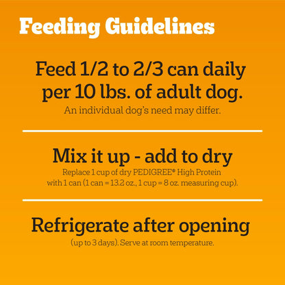 High Protein Cuts in Gravy Pack Wet Dog Food, 13.2 oz, 12 Count