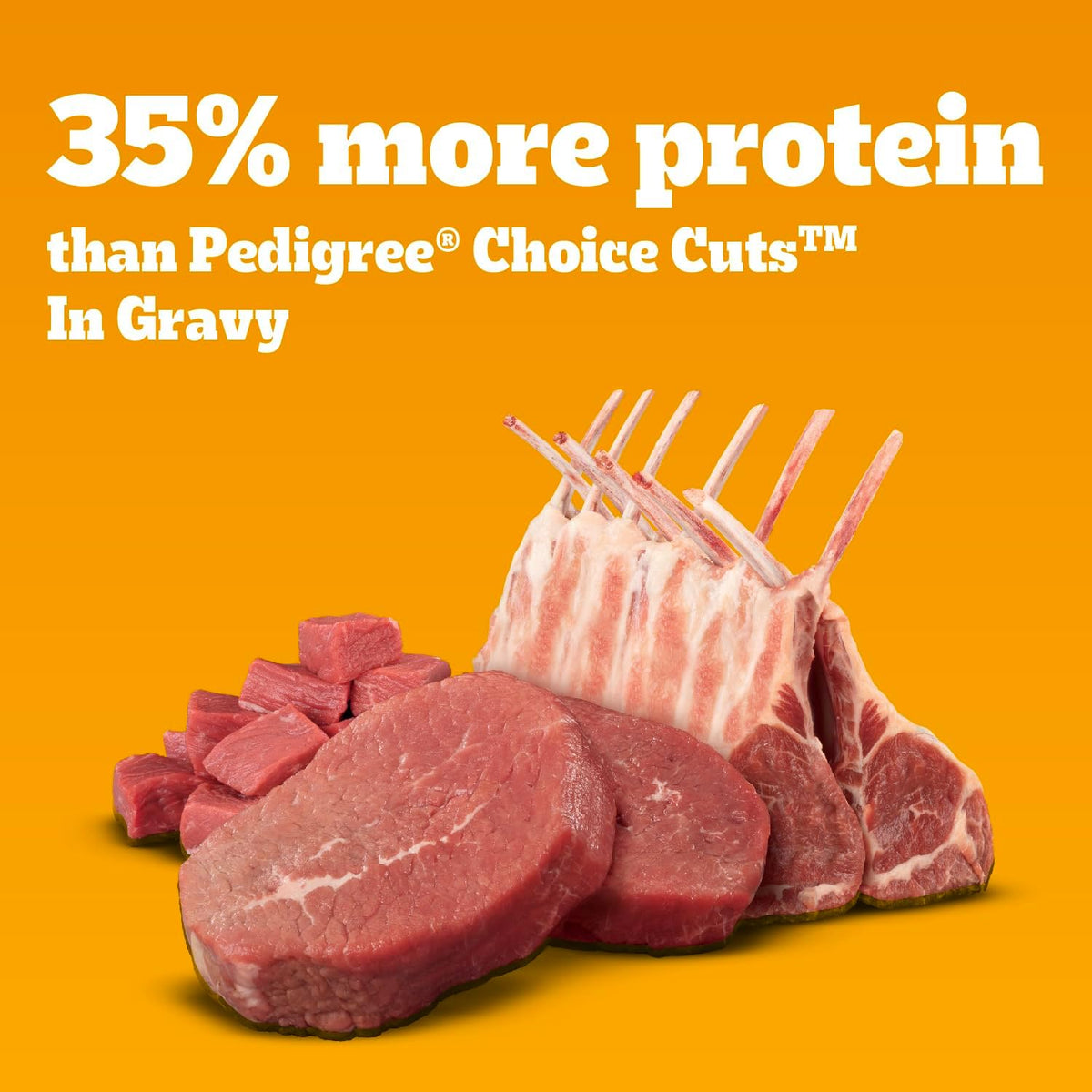 High Protein Cuts in Gravy Pack Wet Dog Food, 13.2 oz, 12 Count