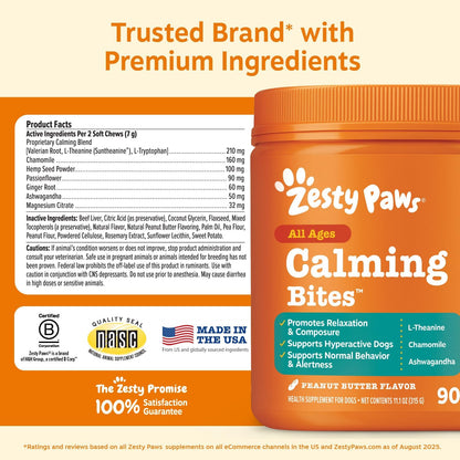 Calming Chews for Dogs - Dog Calming Supplement, PB