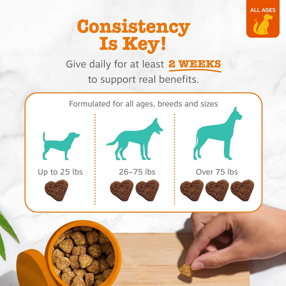 Calming Chews for Dogs - Dog Calming Supplement, PB