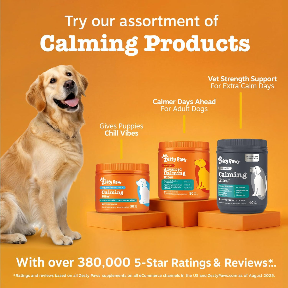 Calming Chews for Dogs - Dog Calming Supplement, PB