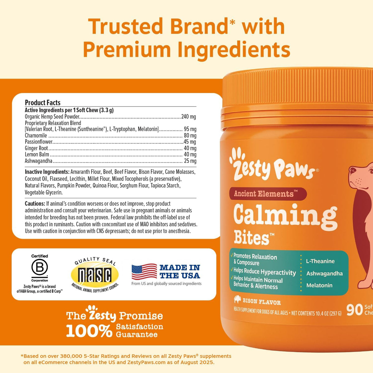 Calming Chews for Dogs - Dog Calming Supplement, PB