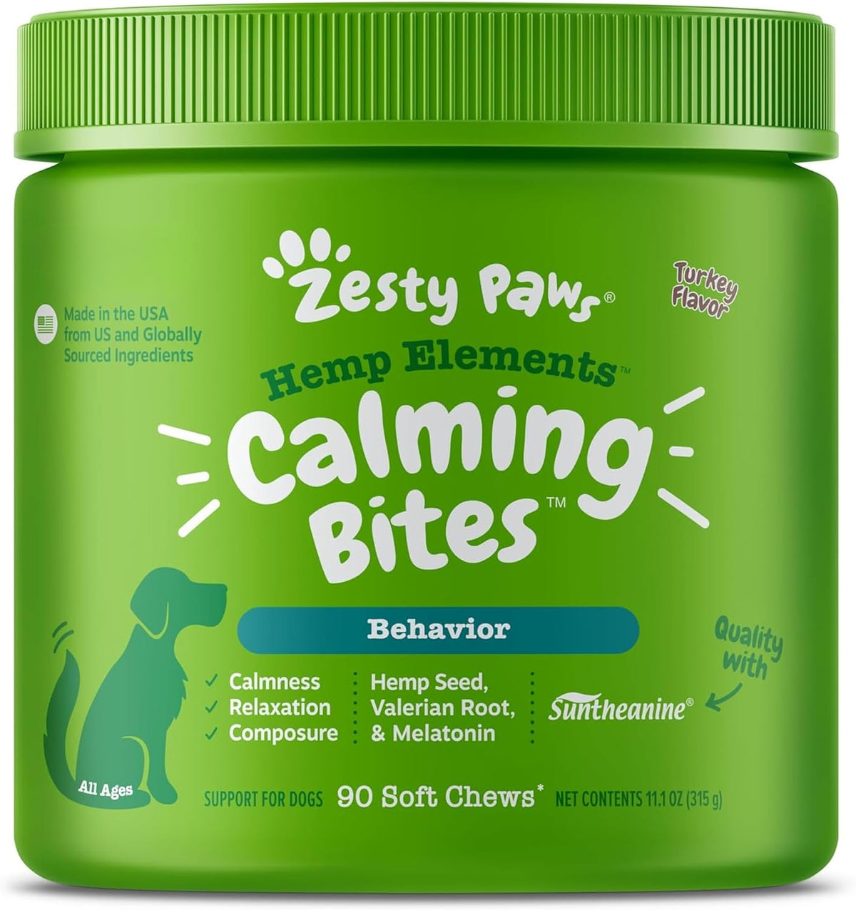 Calming Chews for Dogs - Dog Calming Supplement, PB