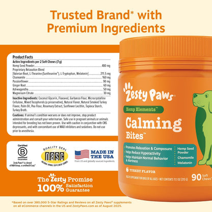 Calming Chews for Dogs - Dog Calming Supplement, PB