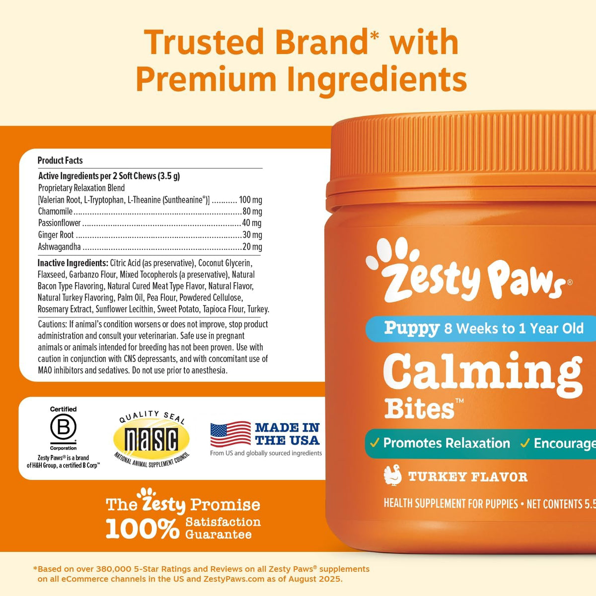 Calming Chews for Dogs - Dog Calming Supplement, PB