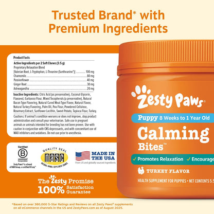Calming Chews for Dogs - Dog Calming Supplement, PB