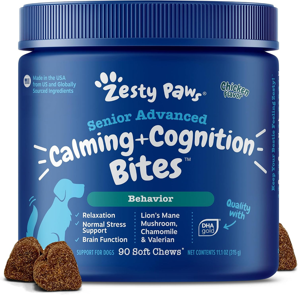 Calming Chews for Dogs - Dog Calming Supplement, PB