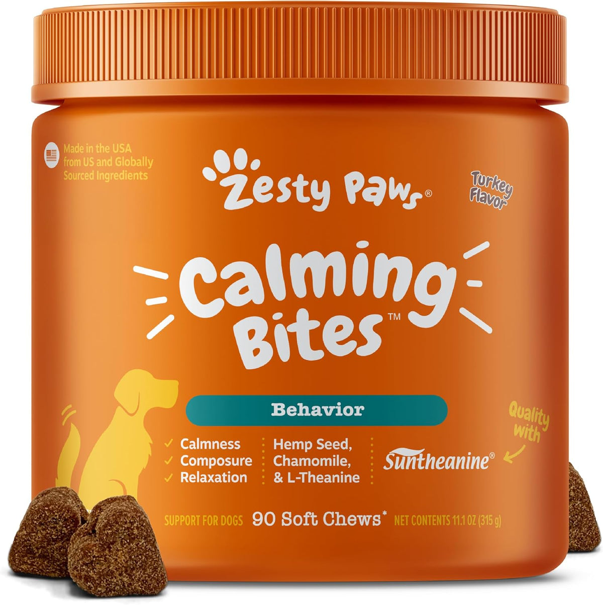 Calming Chews for Dogs - Dog Calming Supplement, PB