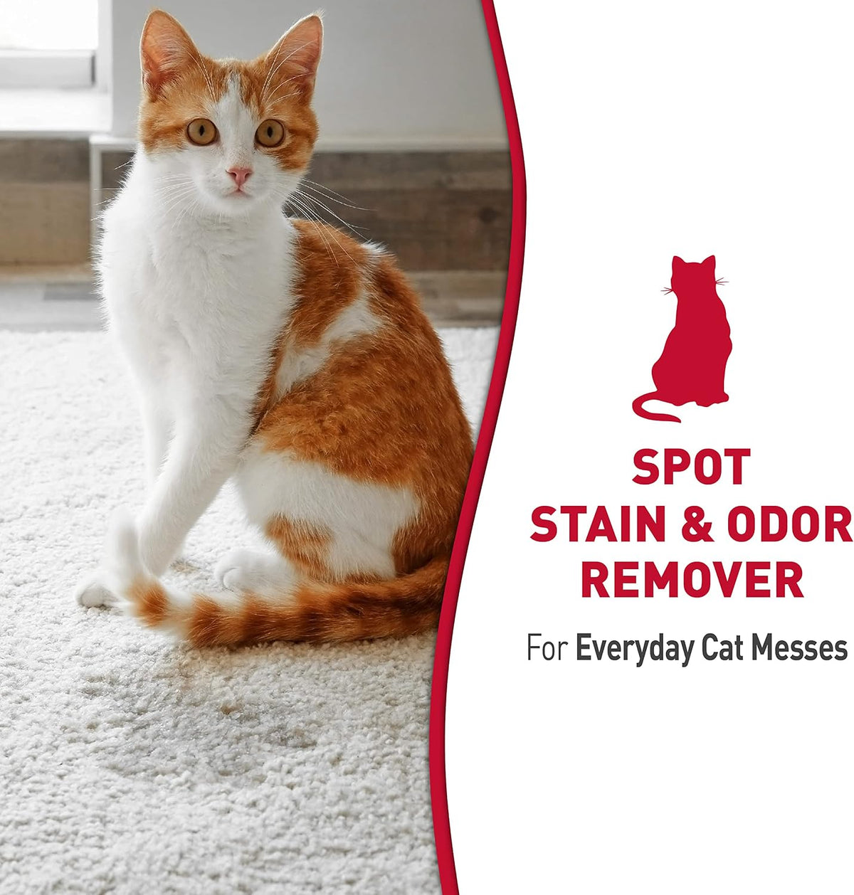 Cat Stain and Odor Remover With New Odor Control Formula 32 Ounce Spray