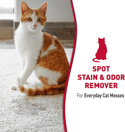 Cat Stain and Odor Remover With New Odor Control Formula 32 Ounce Spray