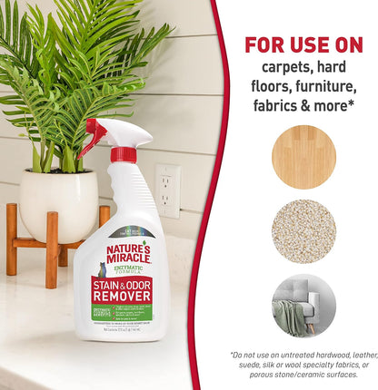 Cat Stain and Odor Remover With New Odor Control Formula 32 Ounce Spray