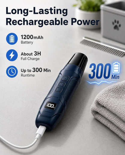 Dog Nail Grinder 16-Speed with LED Light, 2000-11000 RPM 45dB Quiet