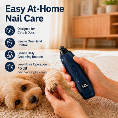 Dog Nail Grinder 16-Speed with LED Light, 2000-11000 RPM 45dB Quiet