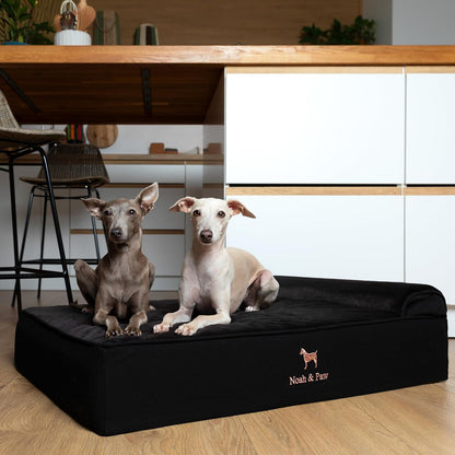 XL Dog Bed, 45x35x9.1 Inch, Orthopedic Large Dog Beds, Eggshell Memory Foam Infused with Cooling Gel, Water Resistant, Machine Washable, Includes Inner Cover