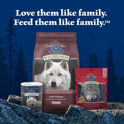 Blue Buffalo Wilderness Salmon & Wholesome Grains Senior Dry Dog Food 4.5lb