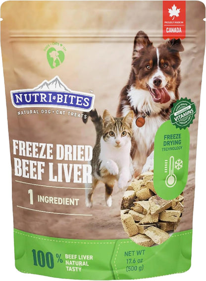Freeze Dried Beef Liver Dog & Cat Treats, Single Ingredient