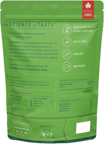 Freeze Dried Beef Liver Dog & Cat Treats, Single Ingredient
