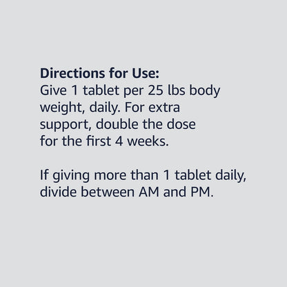 Dog Hip & Joint Daily Chewable Tablets, with Glucosamine, MSM, and Chondroitin, Duck Flavored, (Previously Solimo)