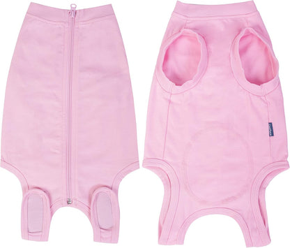 Dog Surgery Recovery Suit - After Spay, Abdominal Wounds Post Surgical Recovery, Anti Licking Breathable Dog Onesies for Small, Medium & Large Pet, Alternative Bandages Cone E-Collar