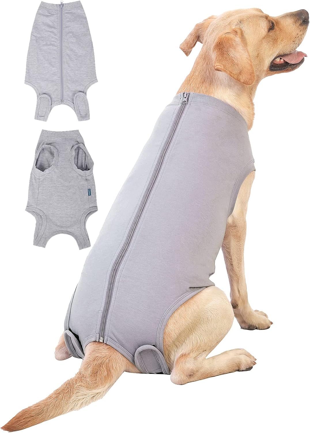 Dog Surgery Recovery Suit - After Spay, Abdominal Wounds Post Surgical Recovery, Anti Licking Breathable Dog Onesies for Small, Medium & Large Pet, Alternative Bandages Cone E-Collar