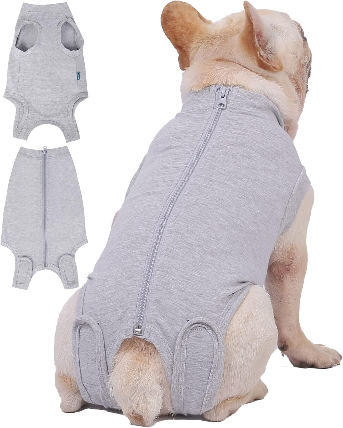 Dog Surgery Recovery Suit - After Spay, Abdominal Wounds Post Surgical Recovery, Anti Licking Breathable Dog Onesies for Small, Medium & Large Pet, Alternative Bandages Cone E-Collar