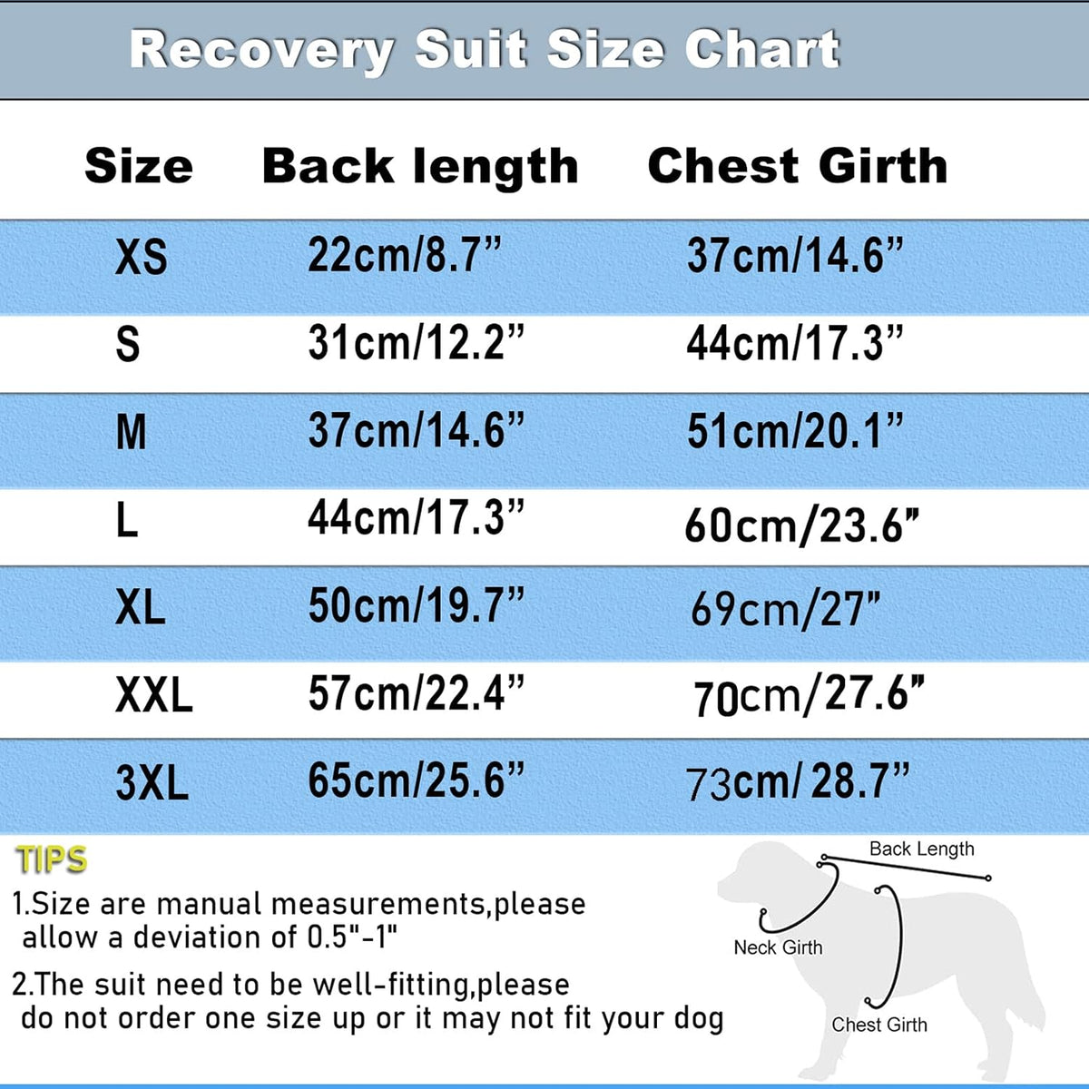Dog Surgery Recovery Suit - After Spay, Abdominal Wounds Post Surgical Recovery, Anti Licking Breathable Dog Onesies for Small, Medium & Large Pet, Alternative Bandages Cone E-Collar
