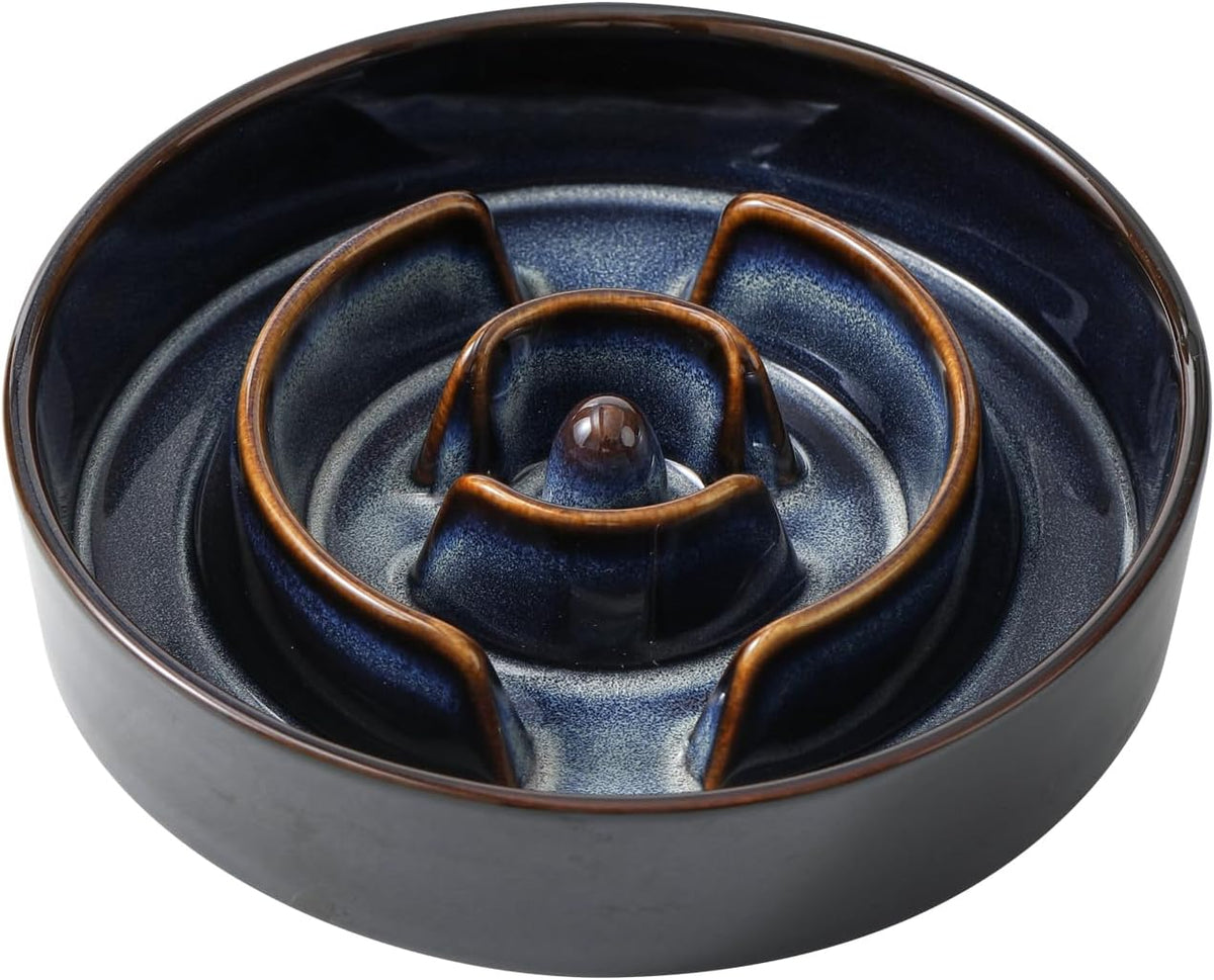 Raised Slow Feeder Dog Bowls, Elevated Dog Bowls Slow Feeder Set