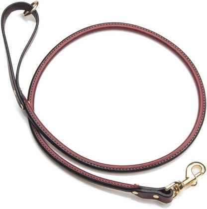 Leather Snap Leash - Dog Lead - Made in The USA - Chestnut, 3/4 in x 6 ft (Standard)