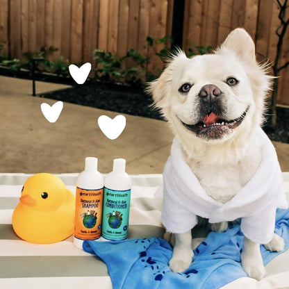 Oatmeal & Aloe Dog Shampoo and Conditioner, 16 Oz (1 Set)