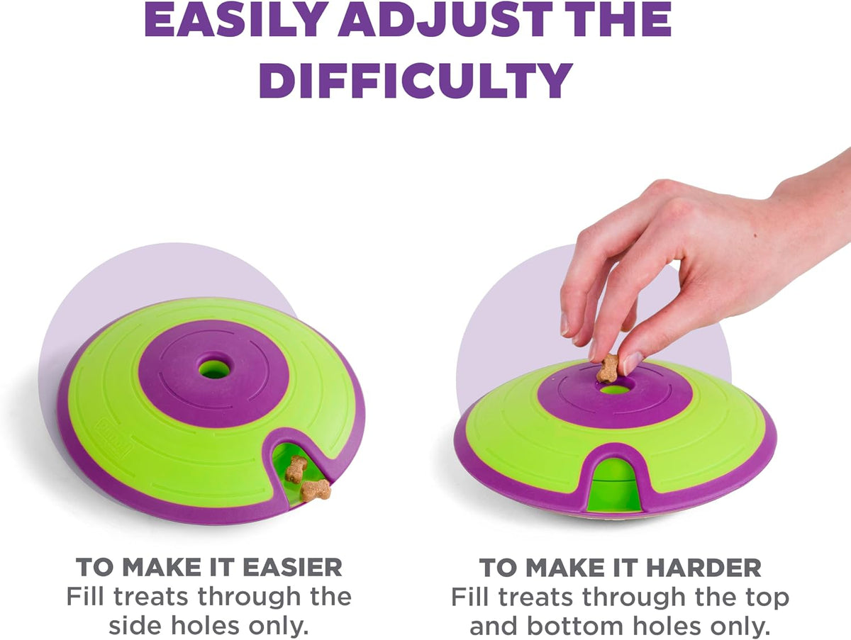 Nina Ottosson Dog Treat Maze Dog Toy, Tap & Flip, 7.5"