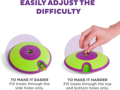 Nina Ottosson Dog Treat Maze Dog Toy, Tap & Flip, 7.5"