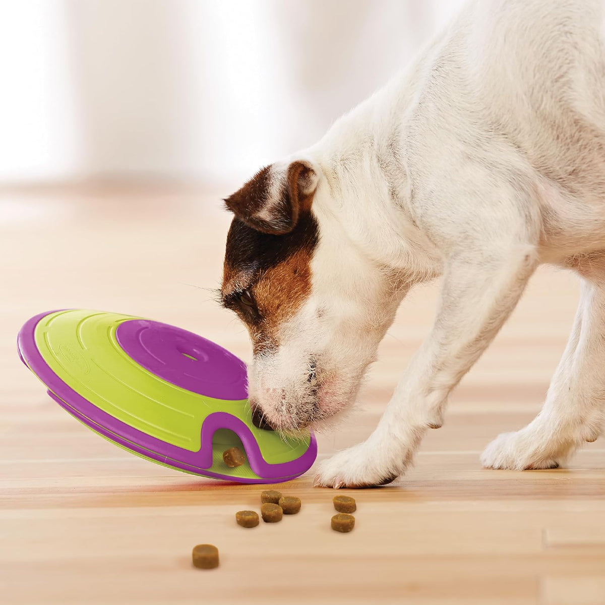 Nina Ottosson Dog Treat Maze Dog Toy, Tap & Flip, 7.5"