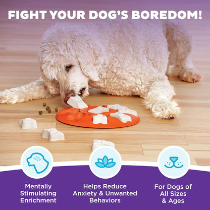 Nina Ottosson Dog Treat Maze Dog Toy, Tap & Flip, 7.5"