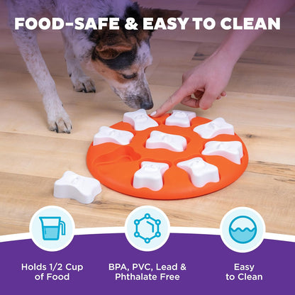 Nina Ottosson Dog Treat Maze Dog Toy, Tap & Flip, 7.5"